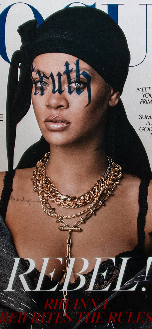 Rihanna's British Vogue front cover.