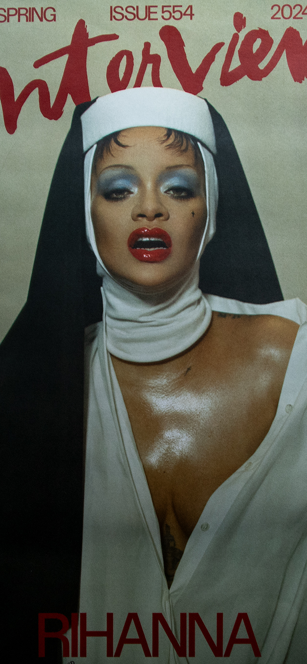 Rihanna's Interview front cover.