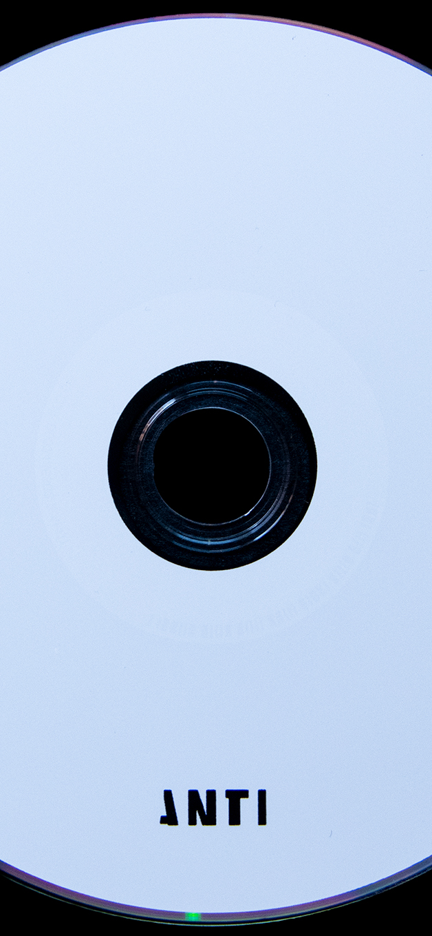 Rihanna's ANTI album disc.