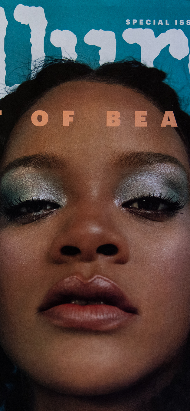 Rihanna's Allure back cover.