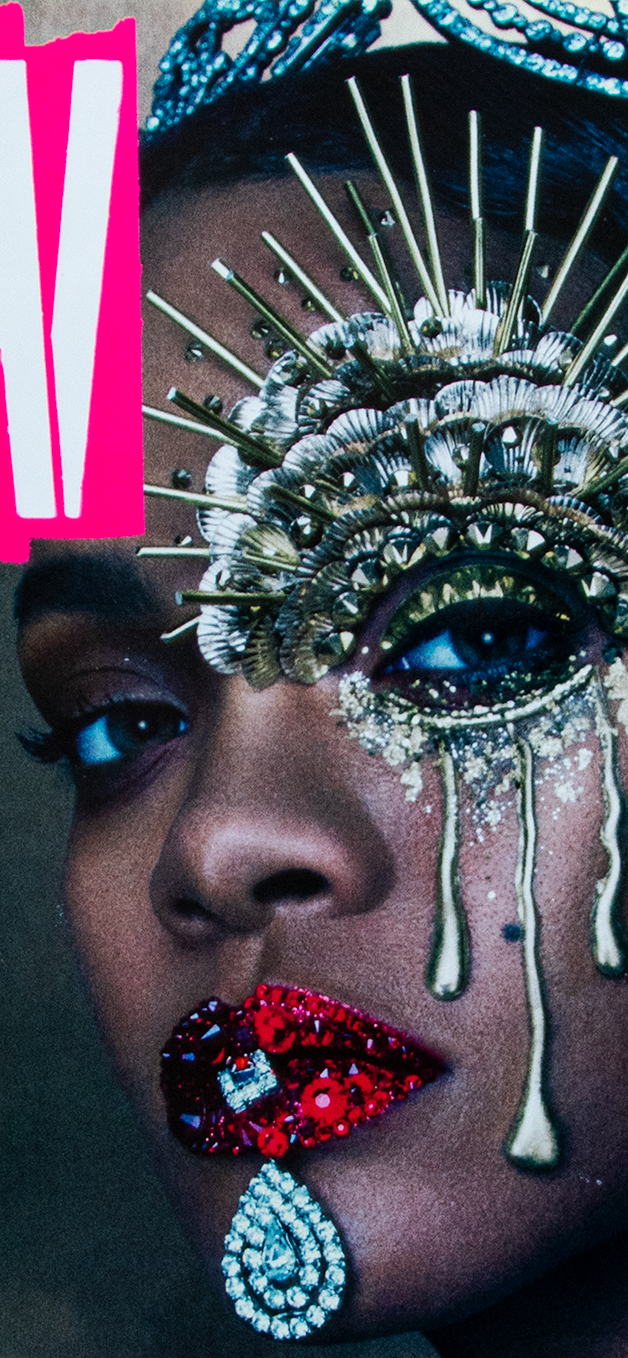 Rihanna's W front cover.